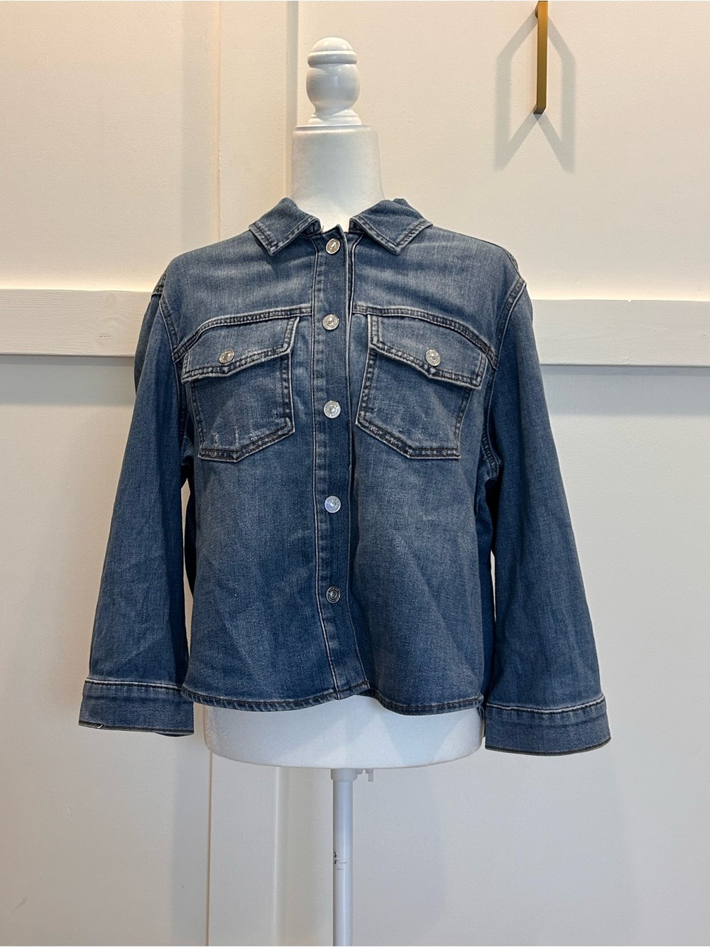 Chico’s Blue Denim Jacket - Women's Casual Jean Coat